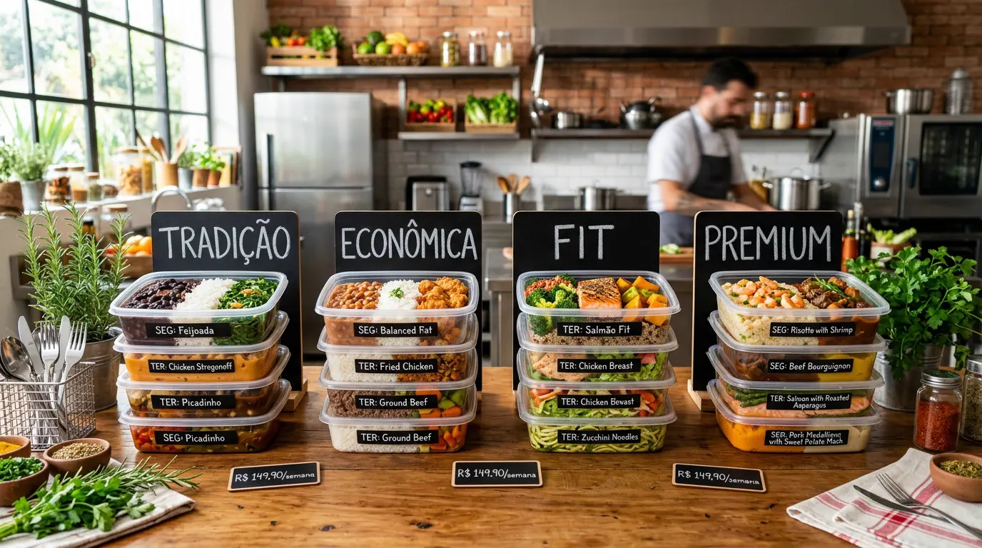 cardápio semanal para vender marmitas