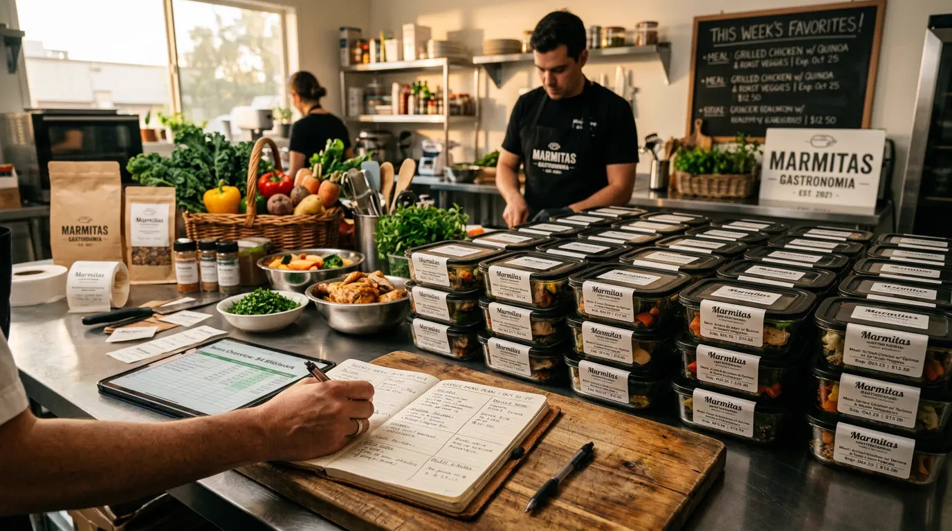 cardápio semanal para vender marmitas