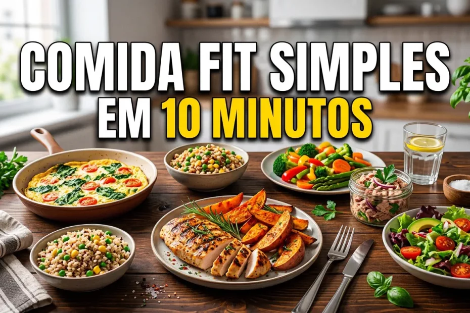 10 Comida Fit Simples em 10 Minutos