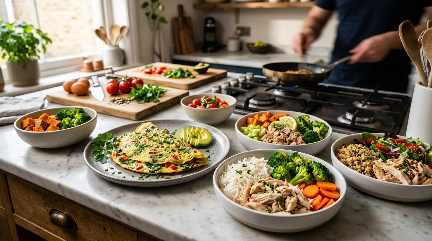 comida fit simples em 10 minutos
