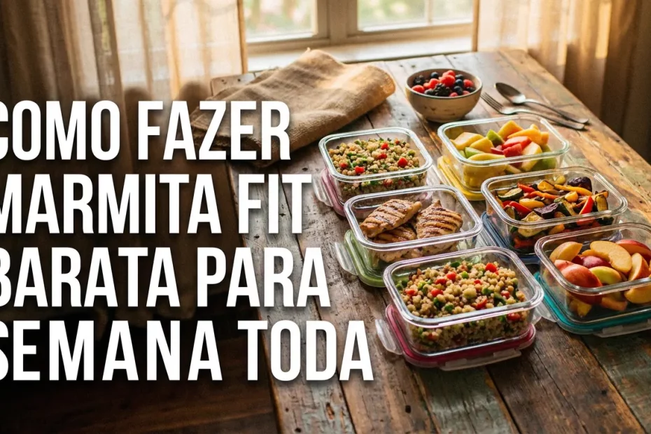 Como fazer marmita fit barata para semana toda
