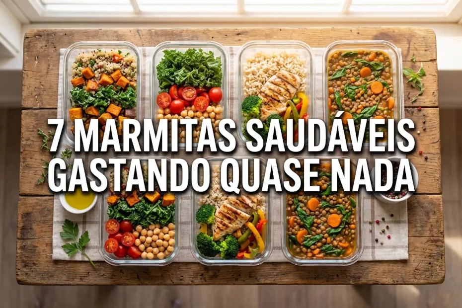 7 marmitas saudáveis gastando quase nada