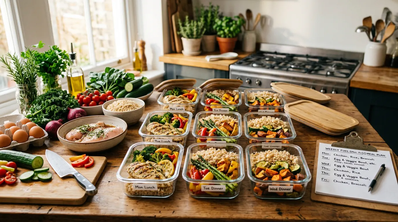 planejamento semanal de refeições fit